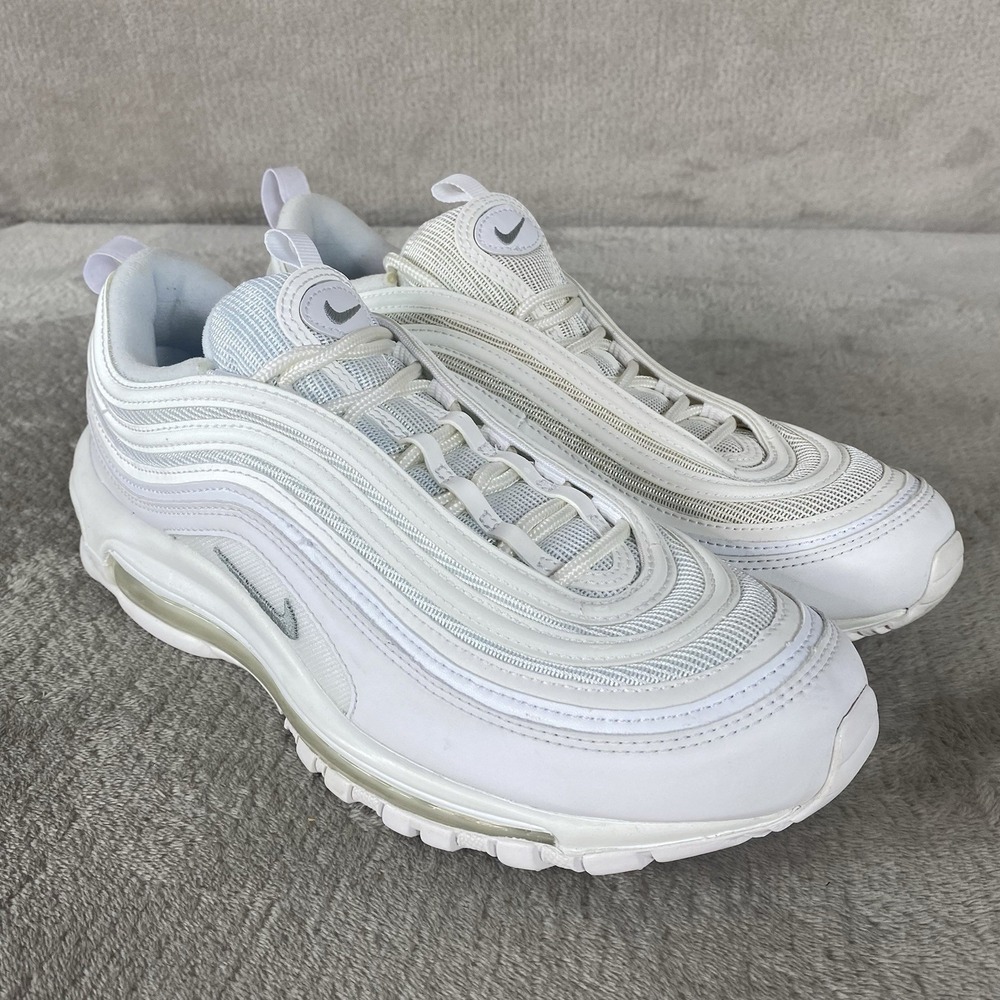 Nike Air Max 97 Men's Sneakers Shoes Size 8.5 Summit White Leather NEW